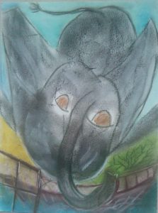 L'éléphant Cerf-Volant Oct 2006 (2) 24x32 [Par ma fenêtre 2]