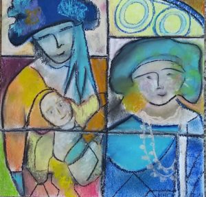 140-La Reine d'Angleterre au carnaval de Venise Fév18 P30x30