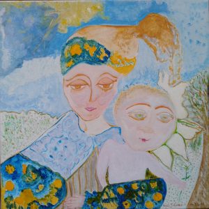 Vierge àl'enfant - Acrylique 29 août 2012 40x40