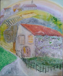 93 Arc en ciel et glycine 26 juil 2013 54x65