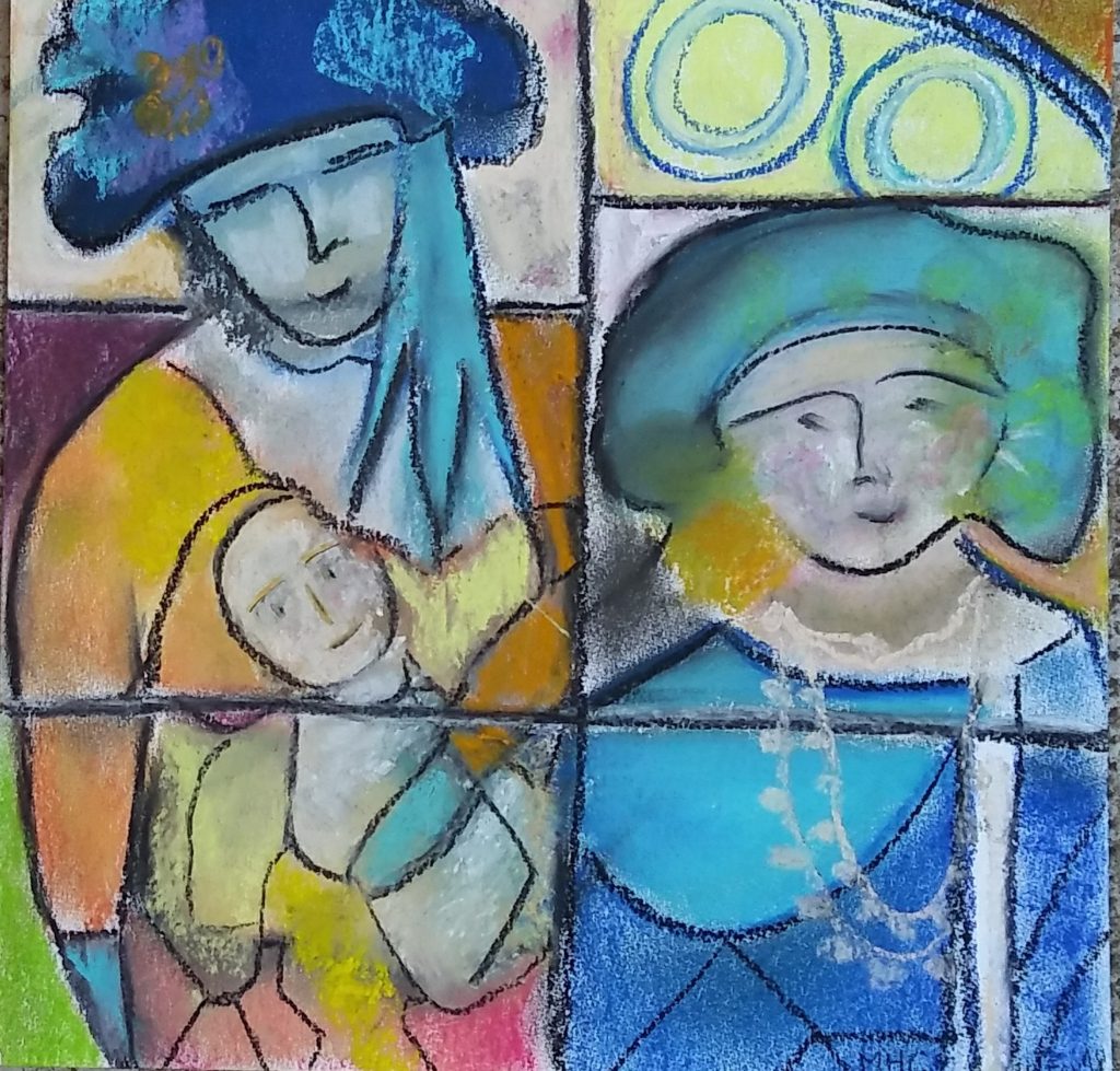 140-La Reine d'Angleterre au carnaval de Venise Fév18 P30x30