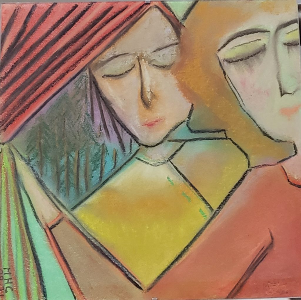 155 Nell et Eva dans la forêt 09.21 - 30x30