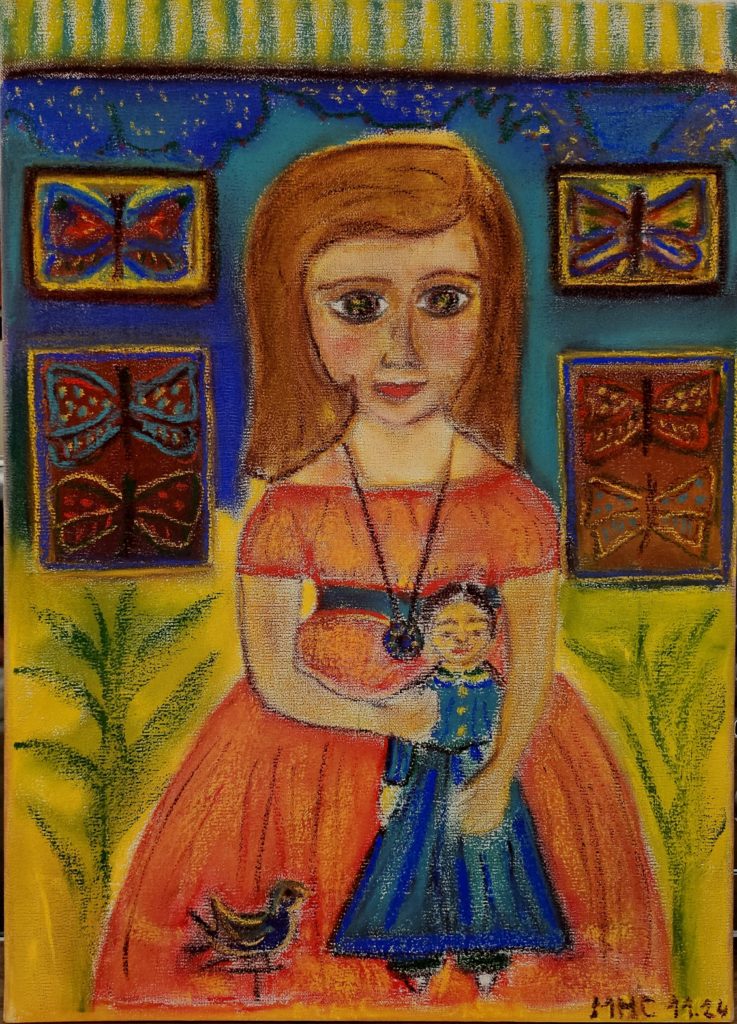 157 Petite fille à la poupée 11.24-33x45